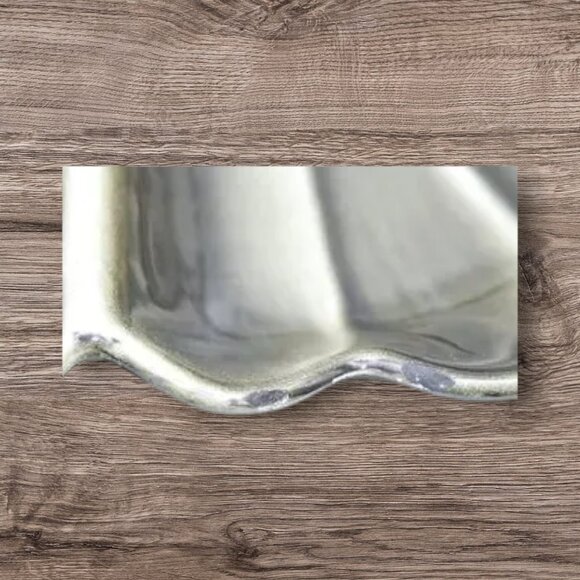 MCM Vintage Serving Tray Ceramic Pottery 4-Section Dip Stand Black Gray - Picture 6 of 8